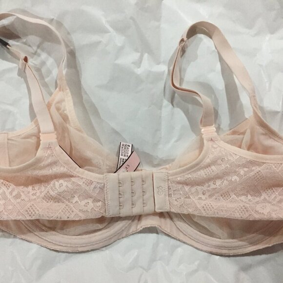Victoria’s Secret lace unlined demi underwire bra sz 36 DD - Picture 2 of 4